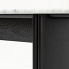 Tathra Console - Black Oak & Bianca Carrara