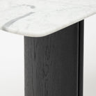 Tathra Console - Black Oak & Bianca Carrara