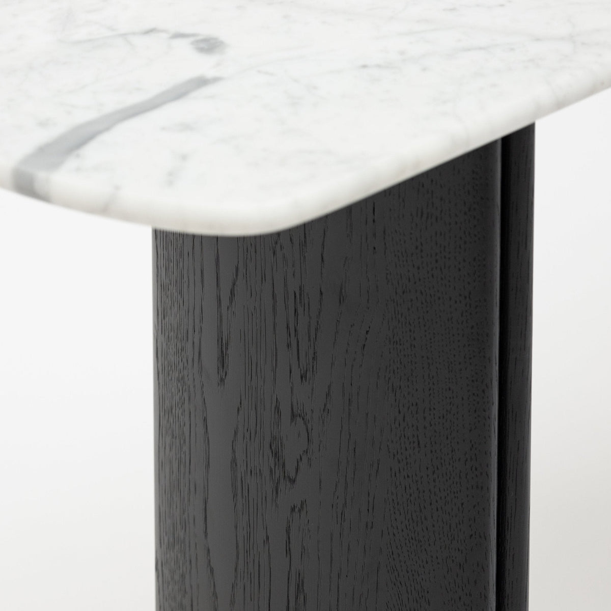 Tathra Console - Black Oak & Bianca Carrara