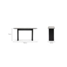 Tathra Console - Black Oak & Nero Marquina