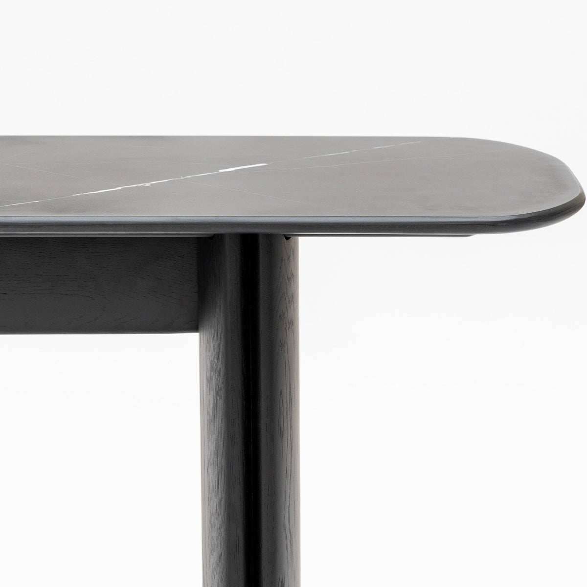 Tathra Console - Black Oak & Nero Marquina