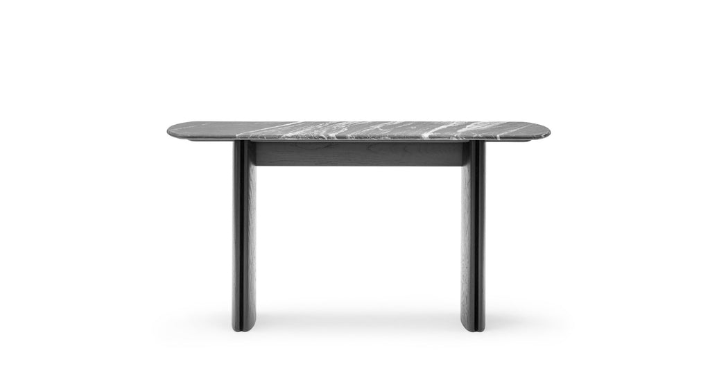 Tathra Console - Black Oak & Nero Perlato.