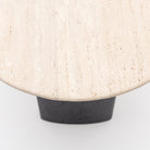 Tathra Console - Black Oak & Travertine
