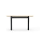Tathra Console - Black Oak & Travertine