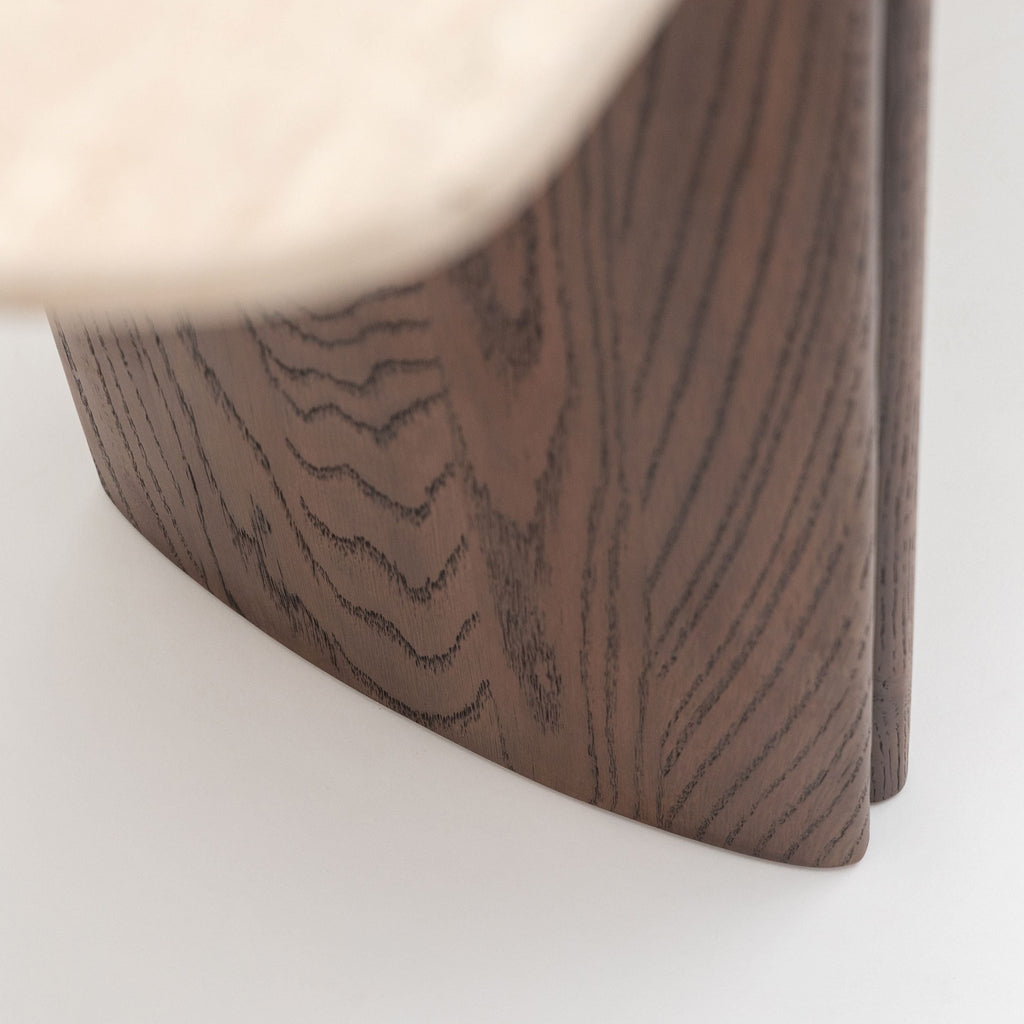 Tathra Console - Espresso Oak & Travertine - Console Tables Tolv Loom Collection Dubai