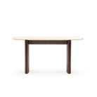 Tathra Console - Espresso Oak & Travertine - Console Tables Tolv Loom Collection Dubai