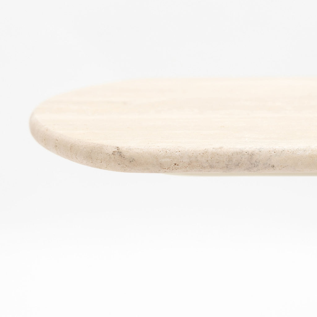 Tathra Console - Espresso Oak & Travertine - Console Tables Tolv Loom Collection Dubai