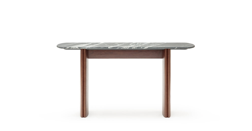 Tathra Console - Smoked Oak & Nero Perlato.