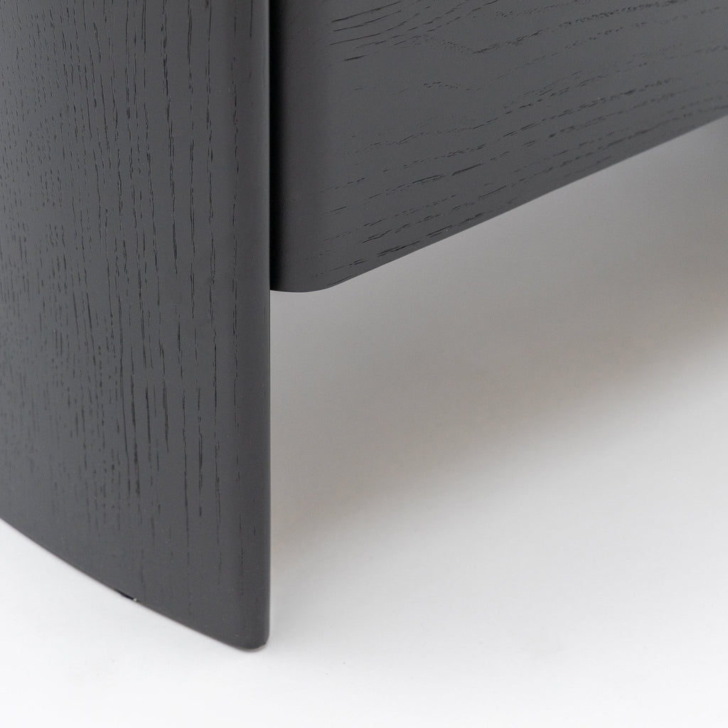 Tathra Nightstand - Black Oak & Bianca Carrara - Loom Collection