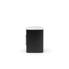 Tathra Nightstand - Black Oak & Bianca Carrara