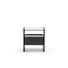 Tathra Nightstand - Black Oak & Bianca Carrara