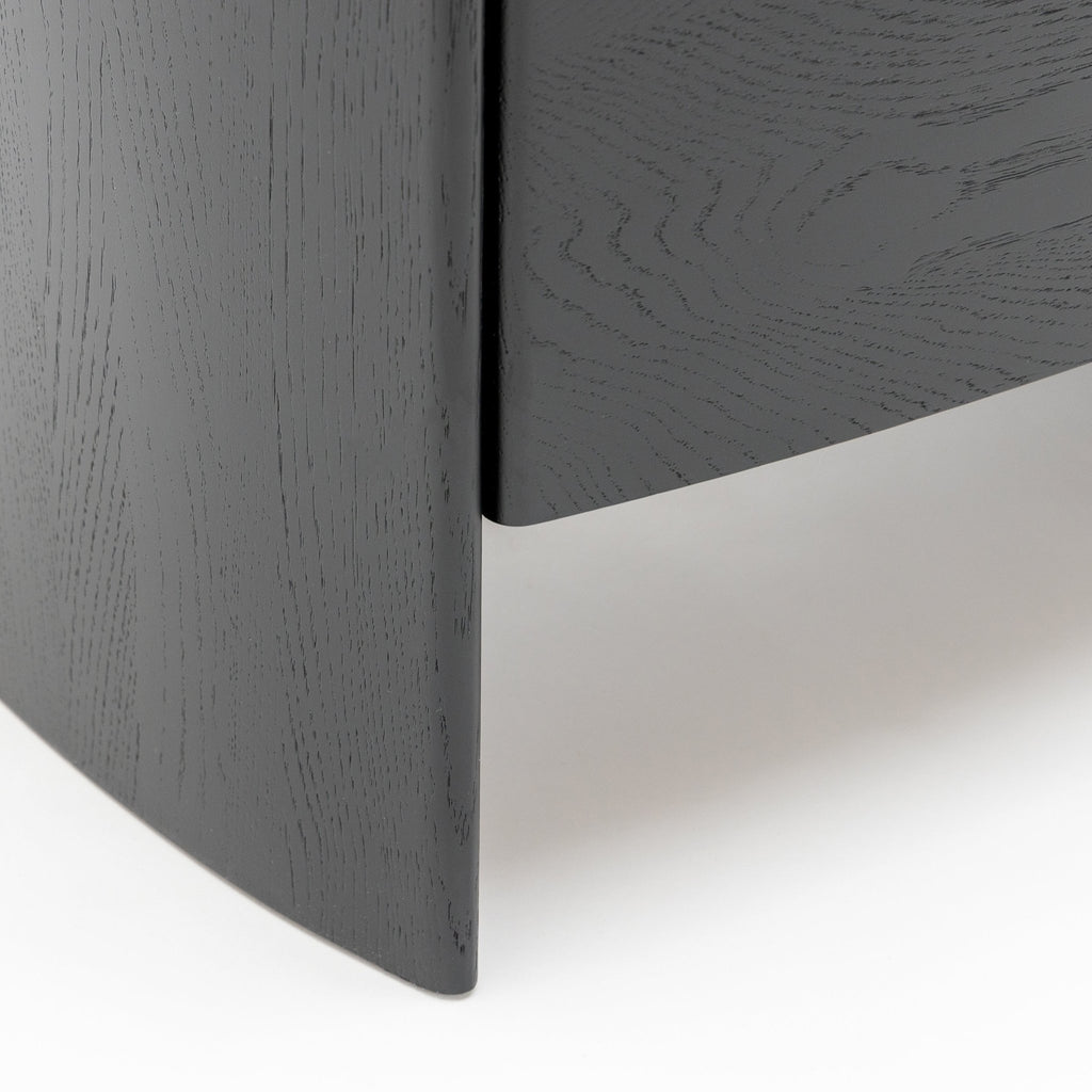 Tathra Nightstand - Black Oak & Nero Marquina - Loom Collection