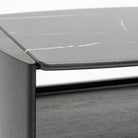 Tathra Nightstand - Black Oak & Nero Marquina