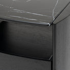 Tathra Nightstand - Black Oak & Nero Marquina