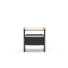 Tathra Nightstand - Black Oak & Travertine