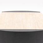 Tathra Nightstand - Black Oak & Travertine