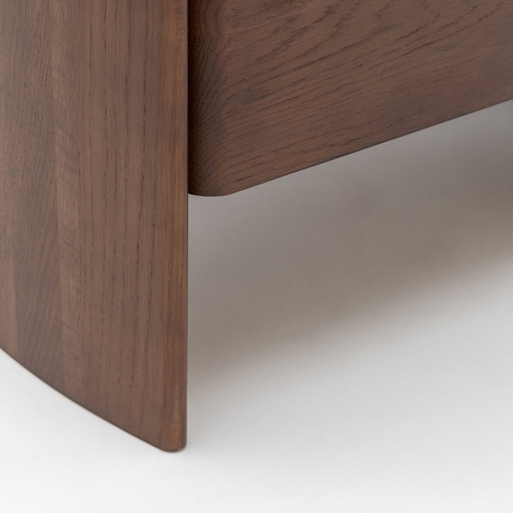 Tathra Nightstand - Smoked Oak & Bianca Carrara - Loom Collection