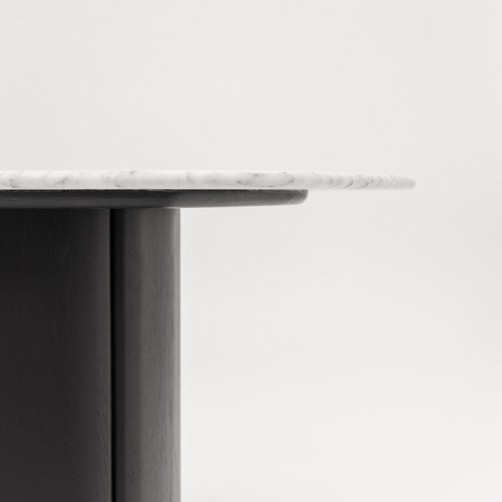 Tathra Table - Black Oak & Bianca Carrara - Oval Dining Tables Tolv Loom Collection Dubai