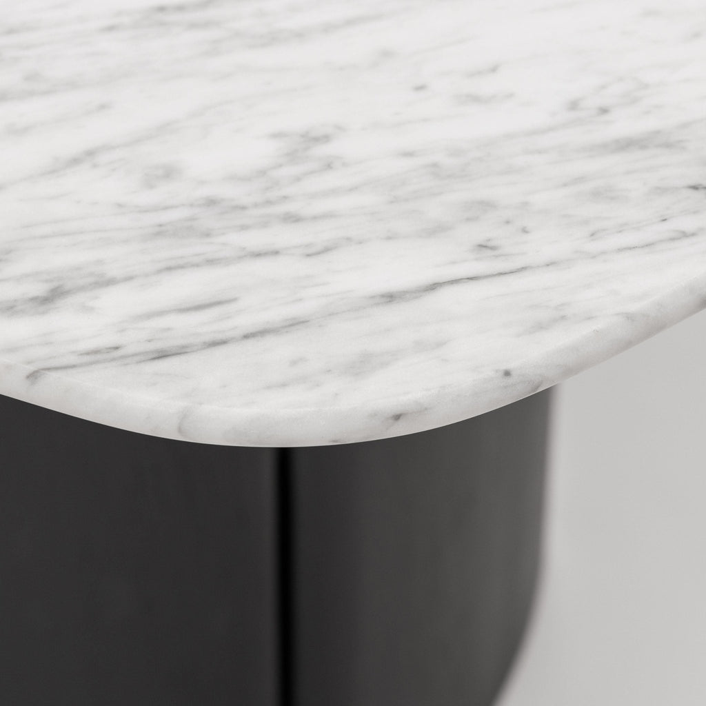 Tathra Table - Black Oak & Bianca Carrara - Oval Dining Tables Tolv Loom Collection Dubai