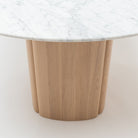 Tathra Table - Blonde Oak & Bianca Carrara - Dining Tables Tolv Loom Collection Dubai