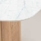 Tathra Table - Blonde Oak & Bianca Carrara - Dining Tables Tolv Loom Collection Dubai