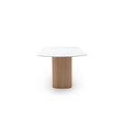Tathra Table - Blonde Oak & Bianca Carrara - Dining Tables Tolv Loom Collection Dubai