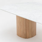 Tathra Table - Blonde Oak & Bianca Carrara - Dining Tables Tolv Loom Collection Dubai