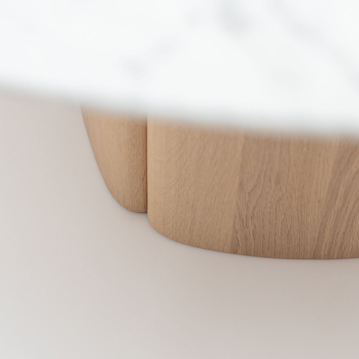 Tathra Table - Blonde Oak & Bianca Carrara - Dining Tables Tolv Loom Collection Dubai