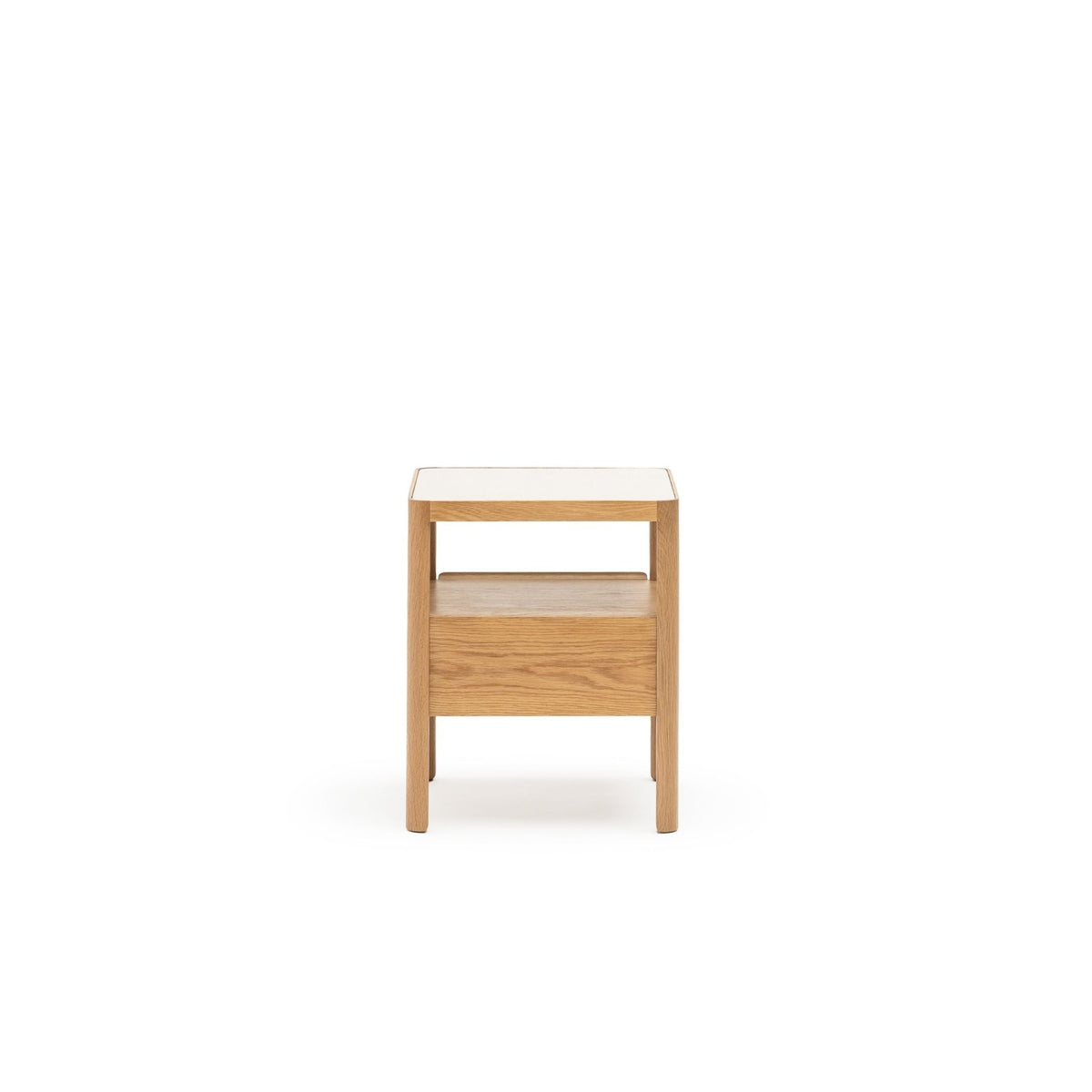 Theo Nightstand 45 - Light Oak & Sintered Stone - Nightstands Tolv Loom Collection Dubai
