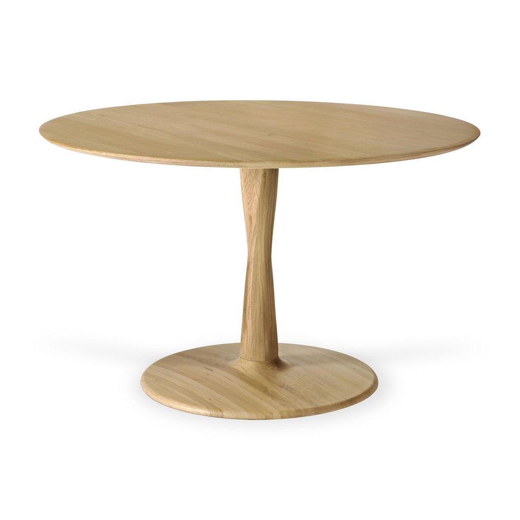 Torsion Round Dining Table - Oak - Loom Collection