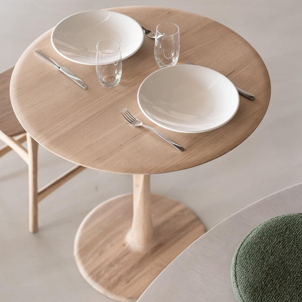 Torsion Round Dining Table - Oak - Loom Collection