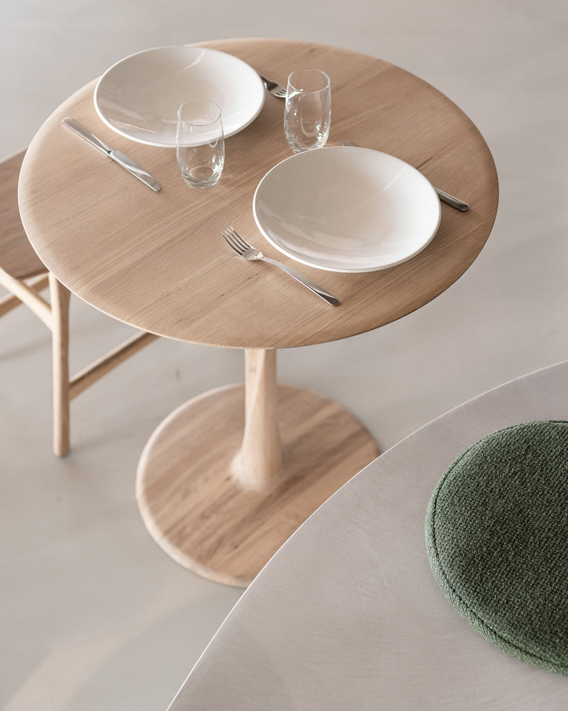 Torsion Round Dining Table - Oak - Loom Collection