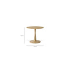 Torsion Round Dining Table - Oak - Round Dining Tables Ethnicraft Loom Collection Dubai