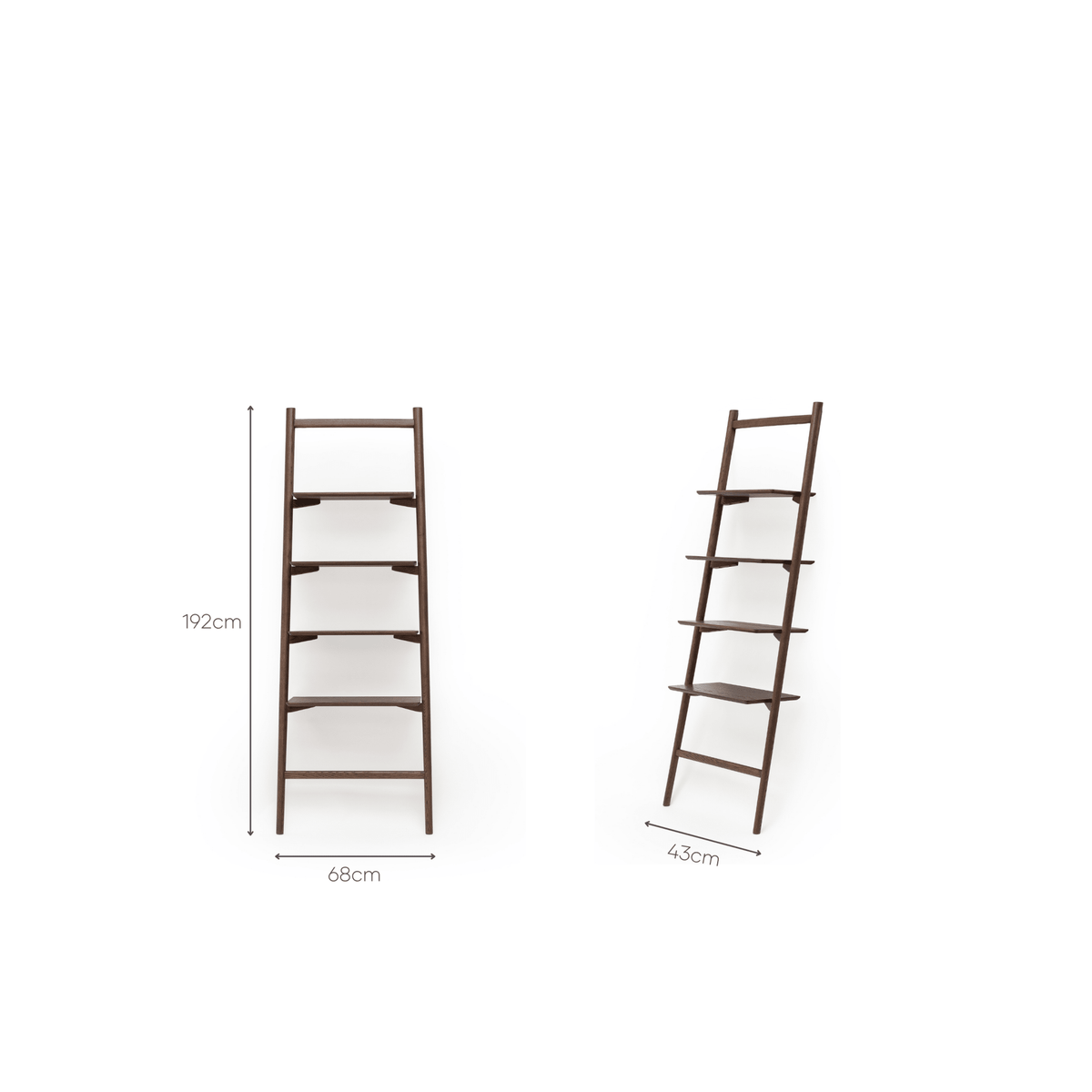 Tosta Leaning Shelf - Espresso Oak - Shelving Tolv Loom Collection Dubai