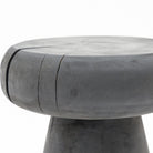 Totem Stool - Charcoal - Side Tables Loom Collection Loom Collection Dubai