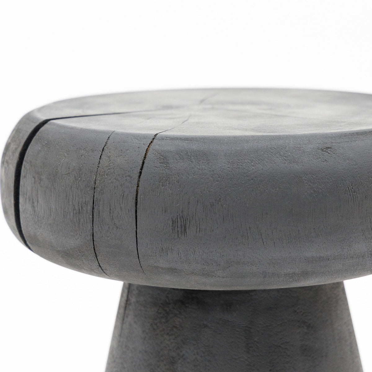 Totem Stool - Charcoal - Side Tables Loom Collection Loom Collection Dubai