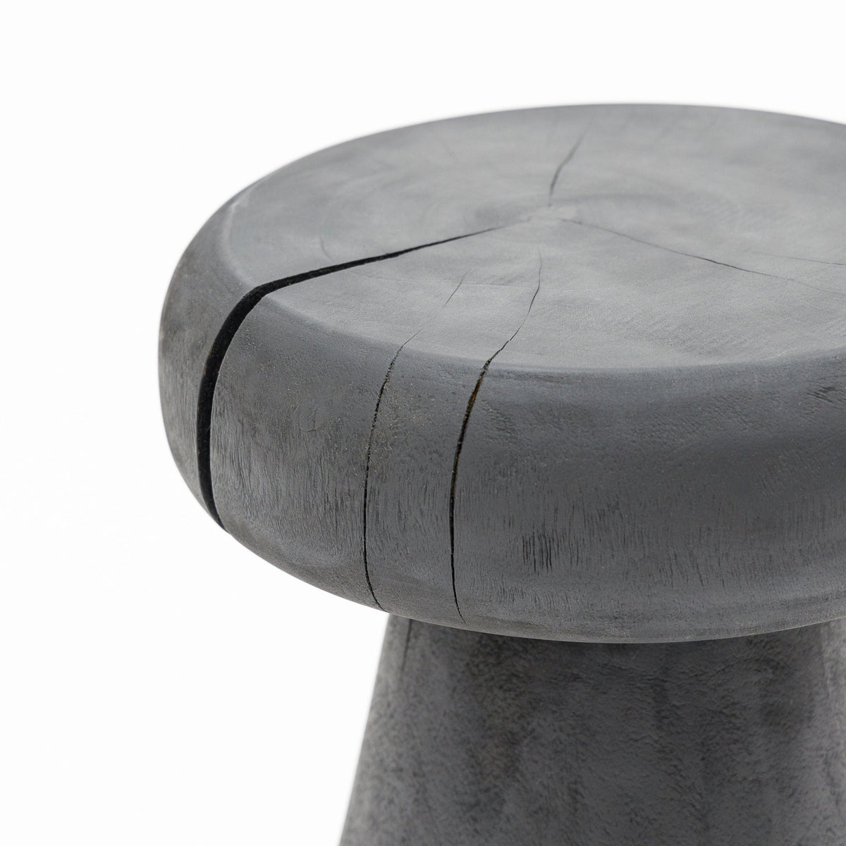 Totem Stool - Charcoal - Side Tables Loom Collection Loom Collection Dubai