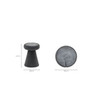 Totem Stool - Charcoal - Side Tables Loom Collection Loom Collection Dubai