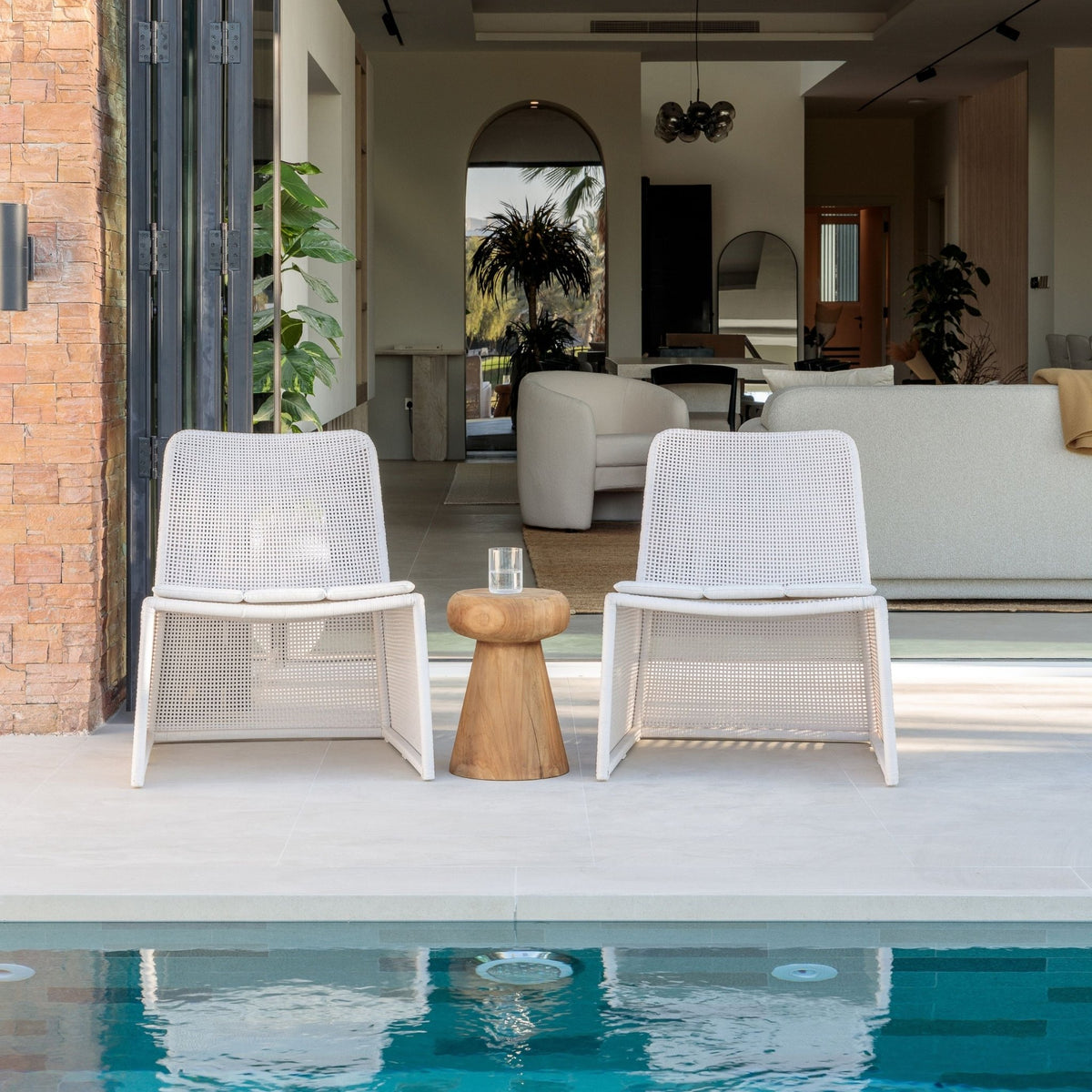 Totem Stool - Natural - Side Tables Loom Collection Loom Collection Dubai