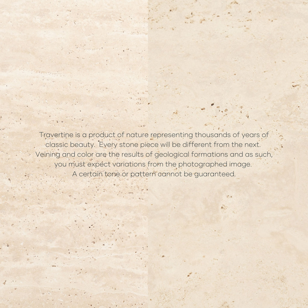 Arno Round Coffee Table - Travertine - Coffee Tables Loom Collection Loom Collection Dubai