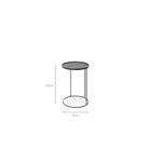 Tray Side Table - Round - Side Tables Ethnicraft Loom Collection Dubai