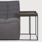 Tray Side Table - Varnished Wood - Black