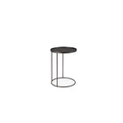 Tray Side Table - Varnished Wood - Round
