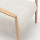Tribio Lounge Chair - Blonde Oak & Pastoral Chalk - Accent Chairs Tolv Loom Collection Dubai