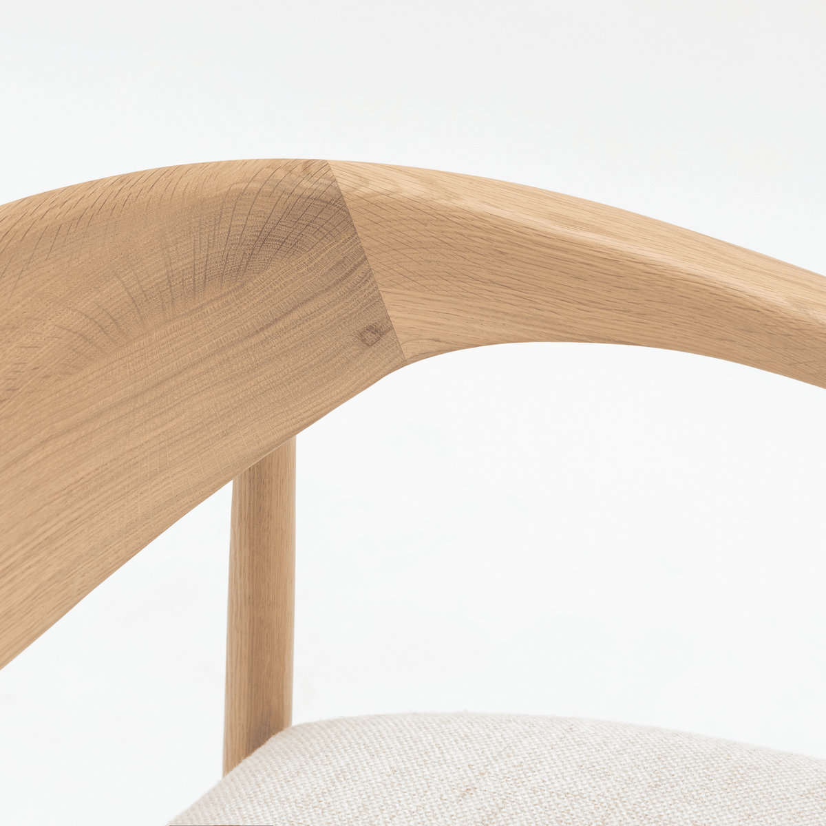 Tribio Lounge Chair - Blonde Oak & Pastoral Chalk - Accent Chairs Tolv Loom Collection Dubai