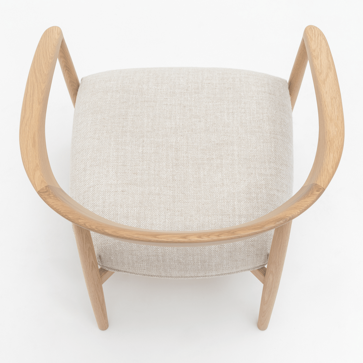 Tribio Lounge Chair - Blonde Oak & Pastoral Chalk - Accent Chairs Tolv Loom Collection Dubai