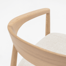 Tribio Lounge Chair - Blonde Oak & Pastoral Chalk - Accent Chairs Tolv Loom Collection Dubai