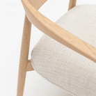 Tribio Lounge Chair - Blonde Oak & Pastoral Chalk - Accent Chairs Tolv Loom Collection Dubai