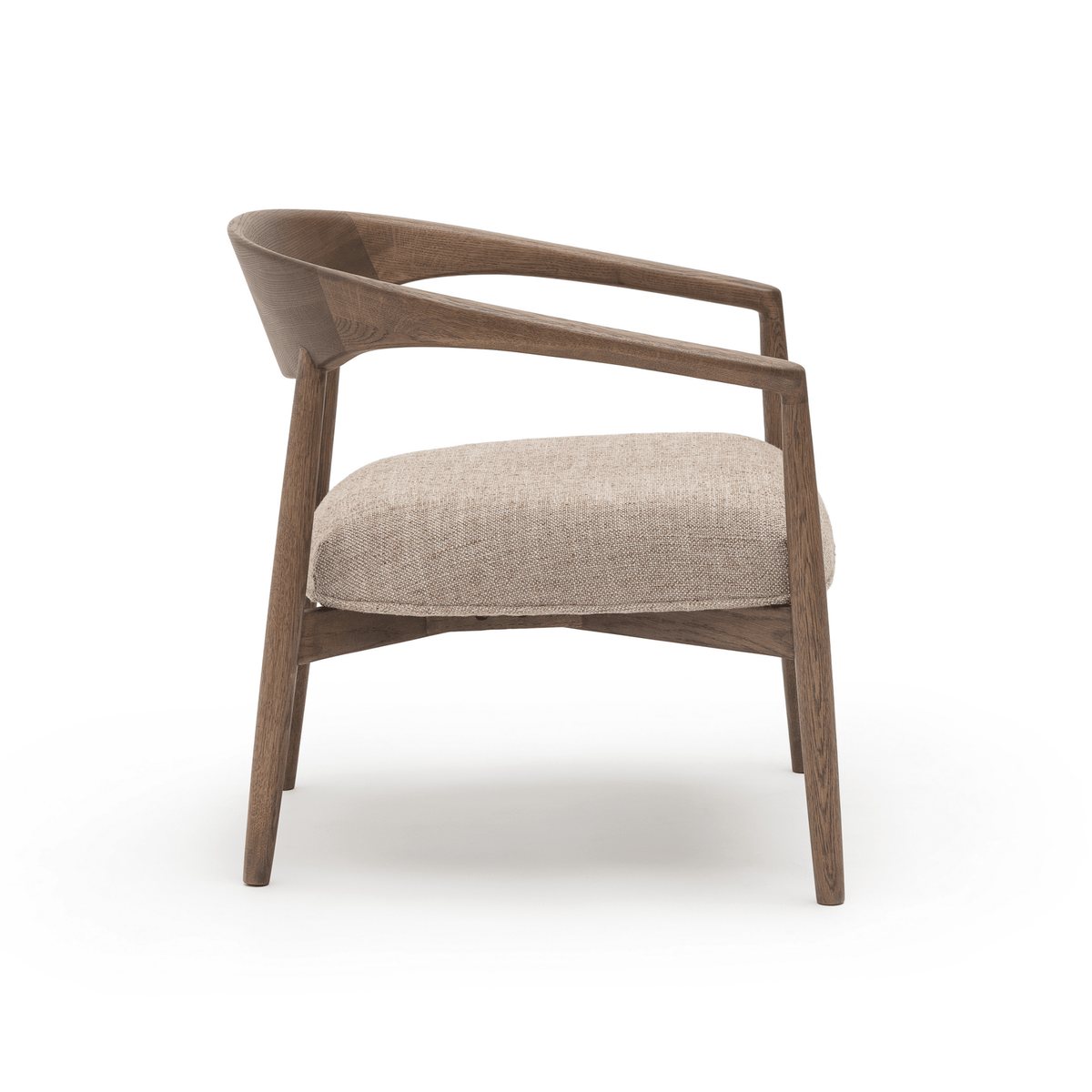 Tribio Lounge Chair - Latte Oak & Pastoral Wholewheat - Accent Chairs tolv Loom Collection Dubai