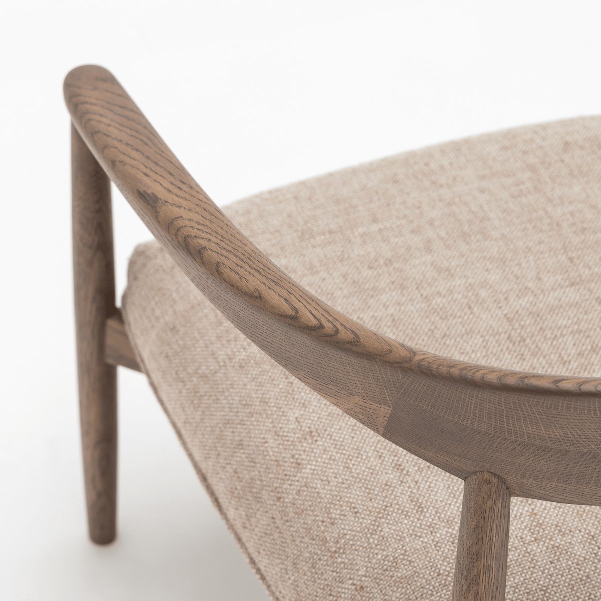 Tribio Lounge Chair - Latte Oak & Pastoral Wholewheat - Accent Chairs tolv Loom Collection Dubai